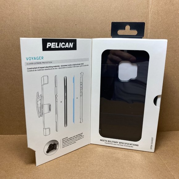 Galaxy S9 Case Pelican Voyager Military Grade Screen Protector and Holster Black - Picture 5 of 6